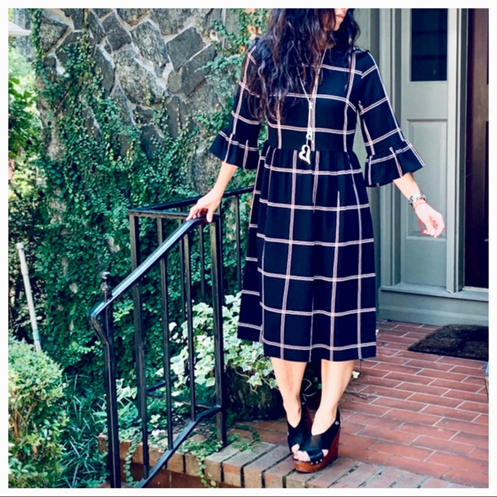 Chic midi striped block dress - Picture 6 of 7
